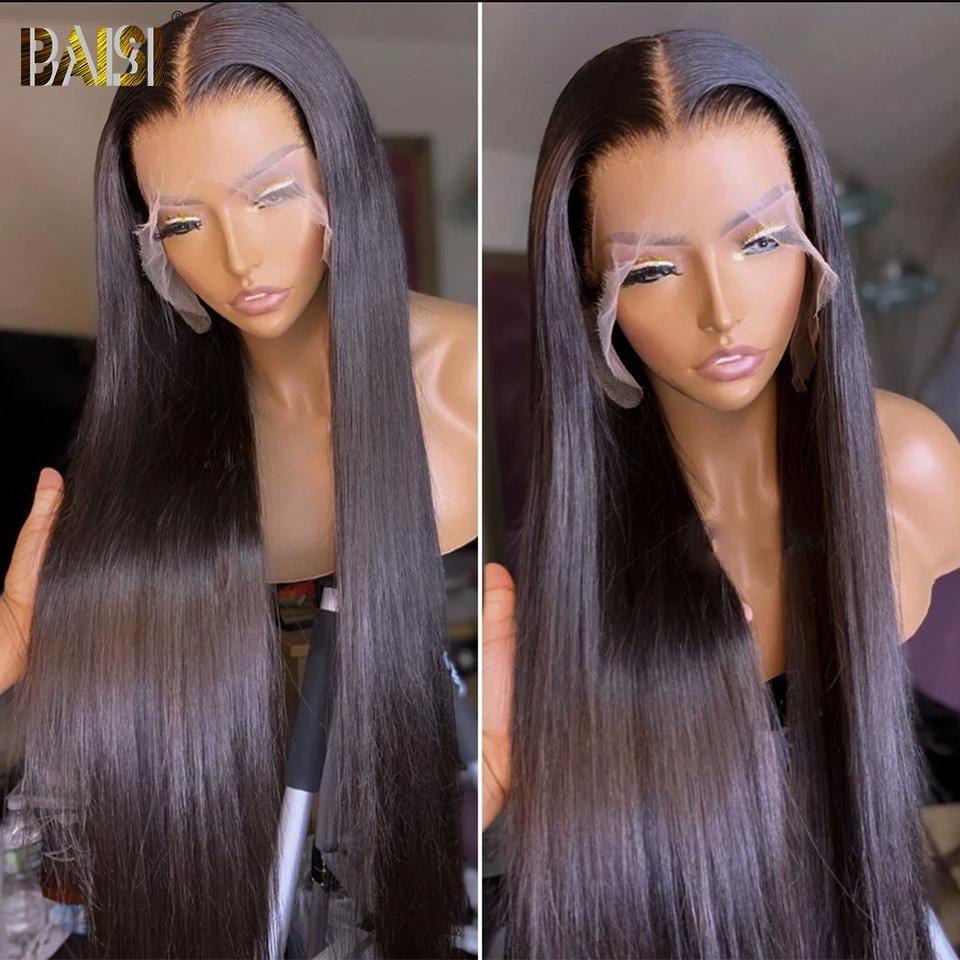 BAISI 13*4 HD Frontal Closure Human Hair Wig