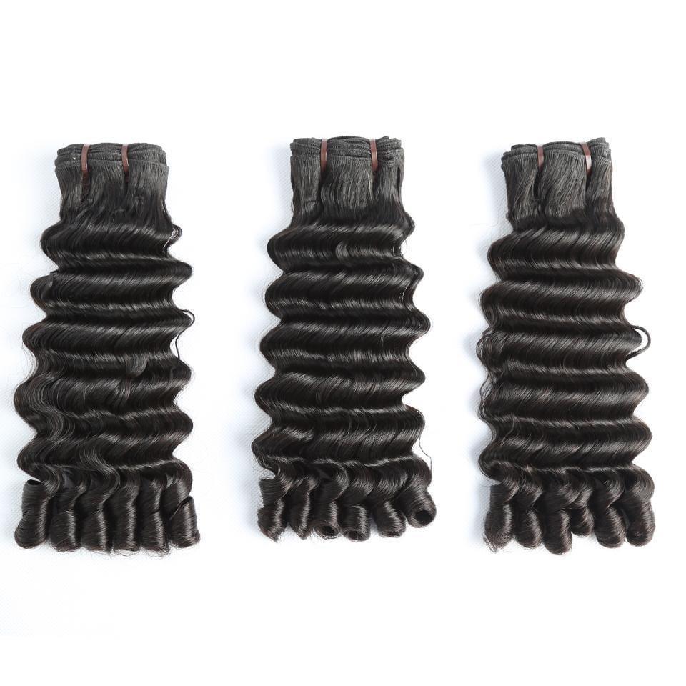BAISI 15A Grade 3 Balls of Virgin Hair Weaves 100% Vietename Hair Double Drawn Fumi Hair Fumi Deep