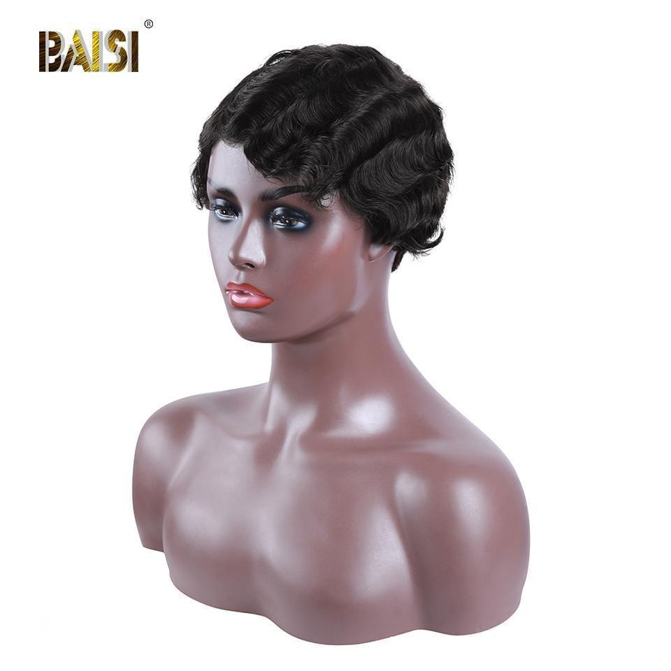 BAISI Wigs 100% Human Hair Machine Made