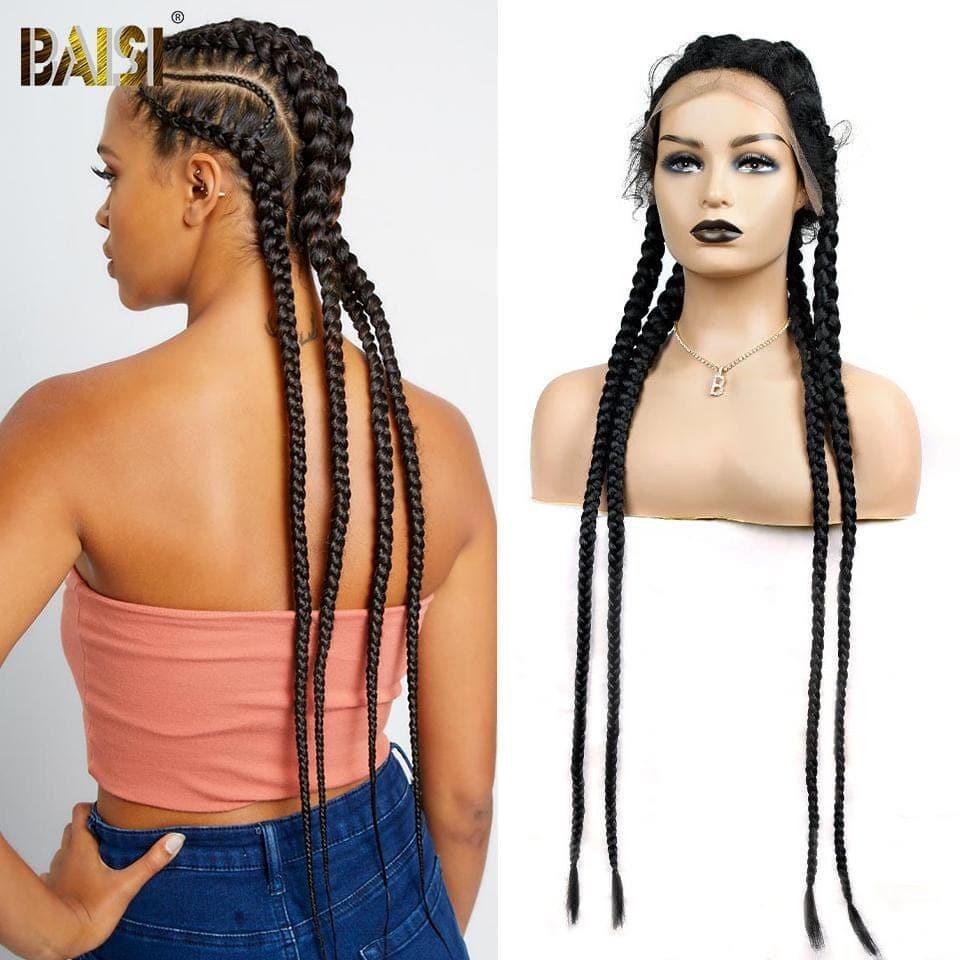 BAISI Achetez 2 perruques minimum au prix d'usine fournisseur NATTES DE 30 POUCES EN 100% Cheveux synthétiques (Pas Besoins De Code)