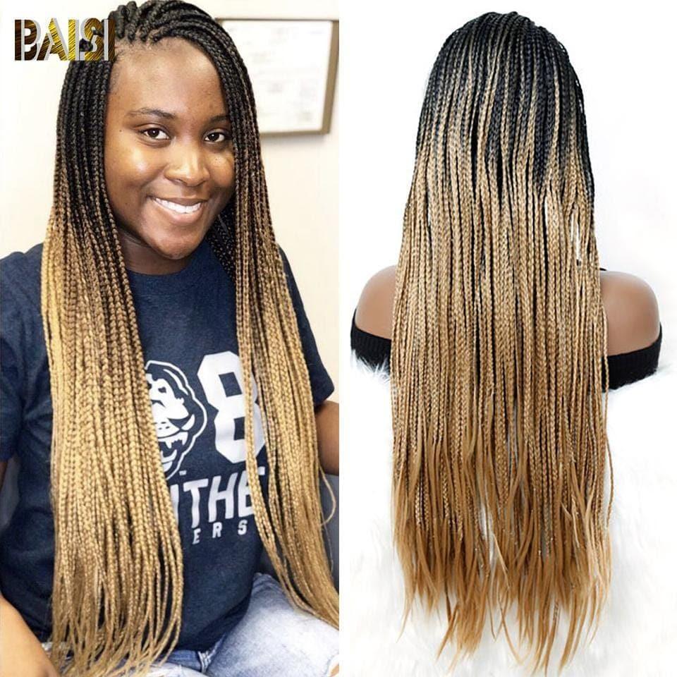 BAISI Box Braide Natte Longue En Cheveux Synthetiques 26 pouces
