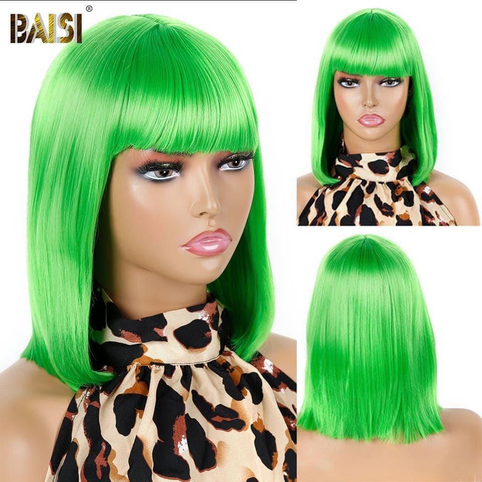 Peluca Sintética Recta BAISI Con Flequillo Corte Chino Sintético 1081