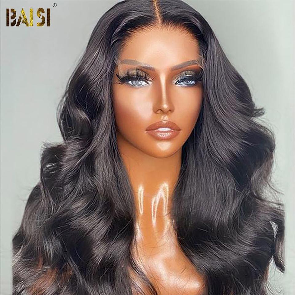 BAISI 5*5 HD Closure Perruque En Cheveux Humains