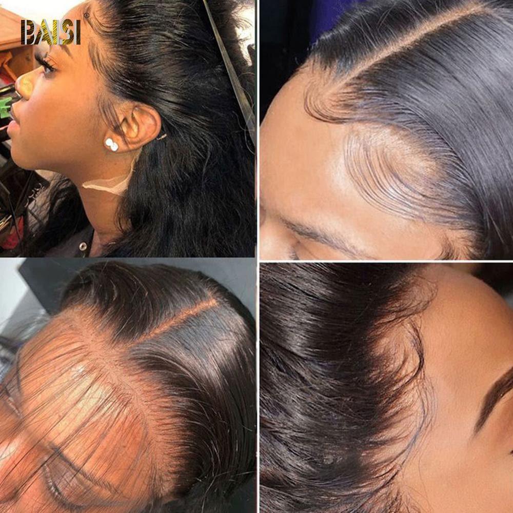 BAISI 13*4 HD Frontal Closure Human Hair Wig