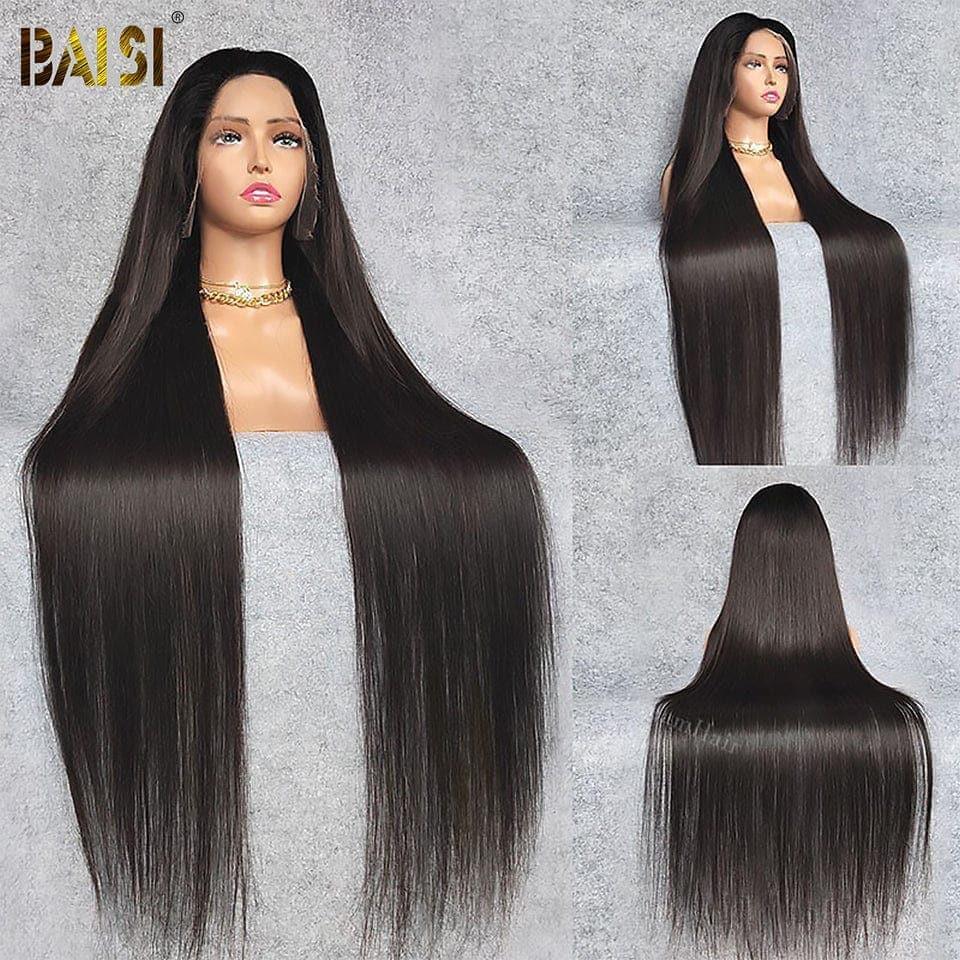 BAISI PERRUQUE LONGUE LISSE PERSONNALISÉE 250% DENSITÉ 40 POUCES
