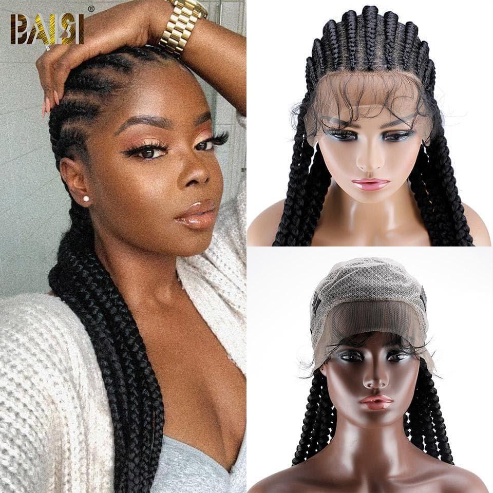 BAISI Full Lace Natte En Cheveux Synthétique