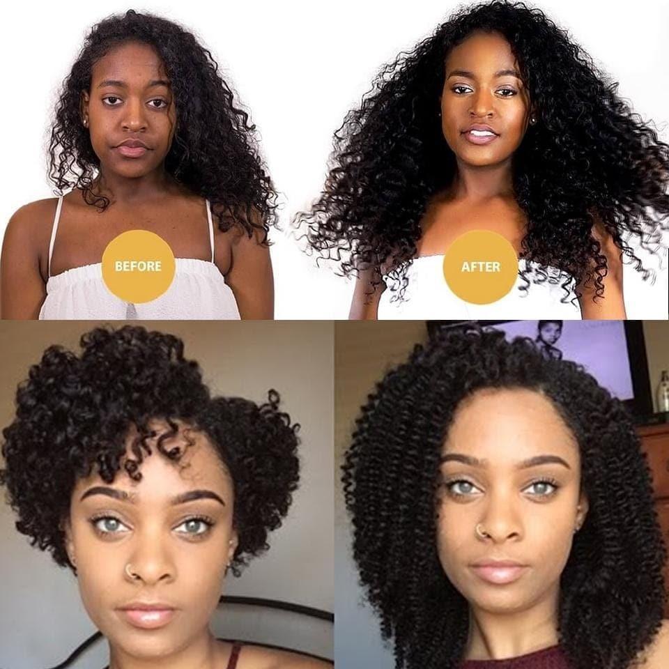 Extensiones rizadas con clip BAISI en cabello 100% humano, 8 piezas y 120 g por lote