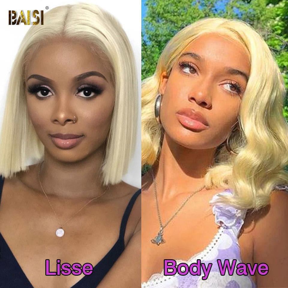 BAISI Nr. 613 Farbe 4X4 Lace Closure Perücken Blonde 180% Dichte Body Wave&Smooth