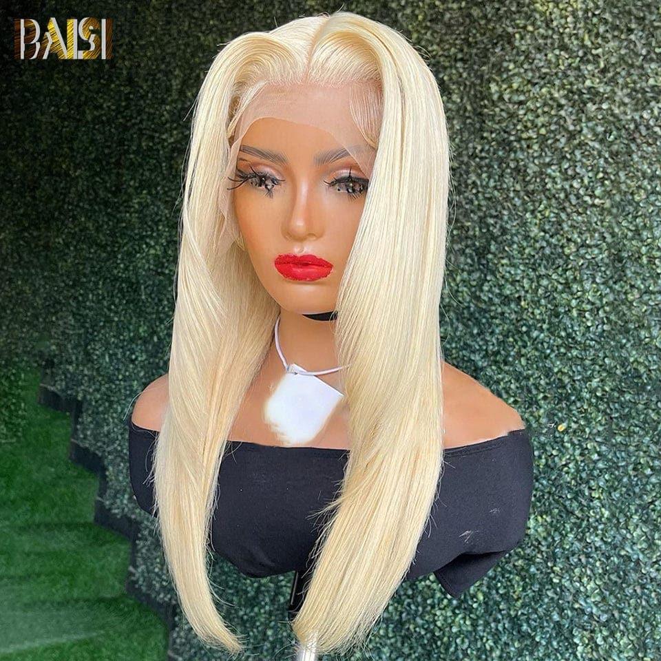 BAISI Achetez 2 perruques minimum au prix d'usine fournisseur 13x4 Frontal Perruque Bob Lisse En Blonde #613 Coupe Carrée En 100% Vrais Cheveux Humains (Pas Besoin De Code)