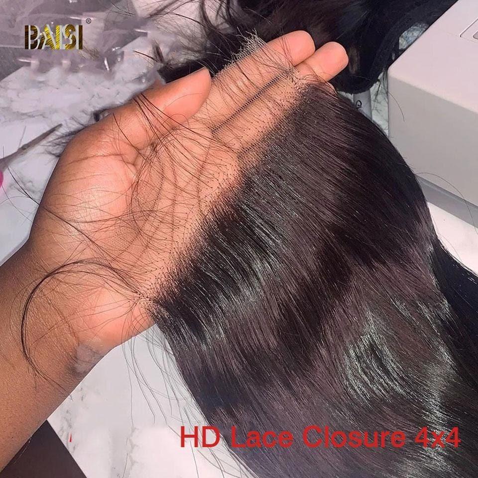 BAISI Hd Cierre De Encaje 4x4 Flaco Invisible