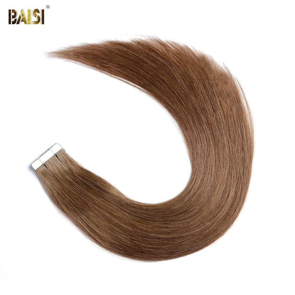 BAISI TAPE HAIR #8 en cabello 100% humano 20 piezas y 100G por lote