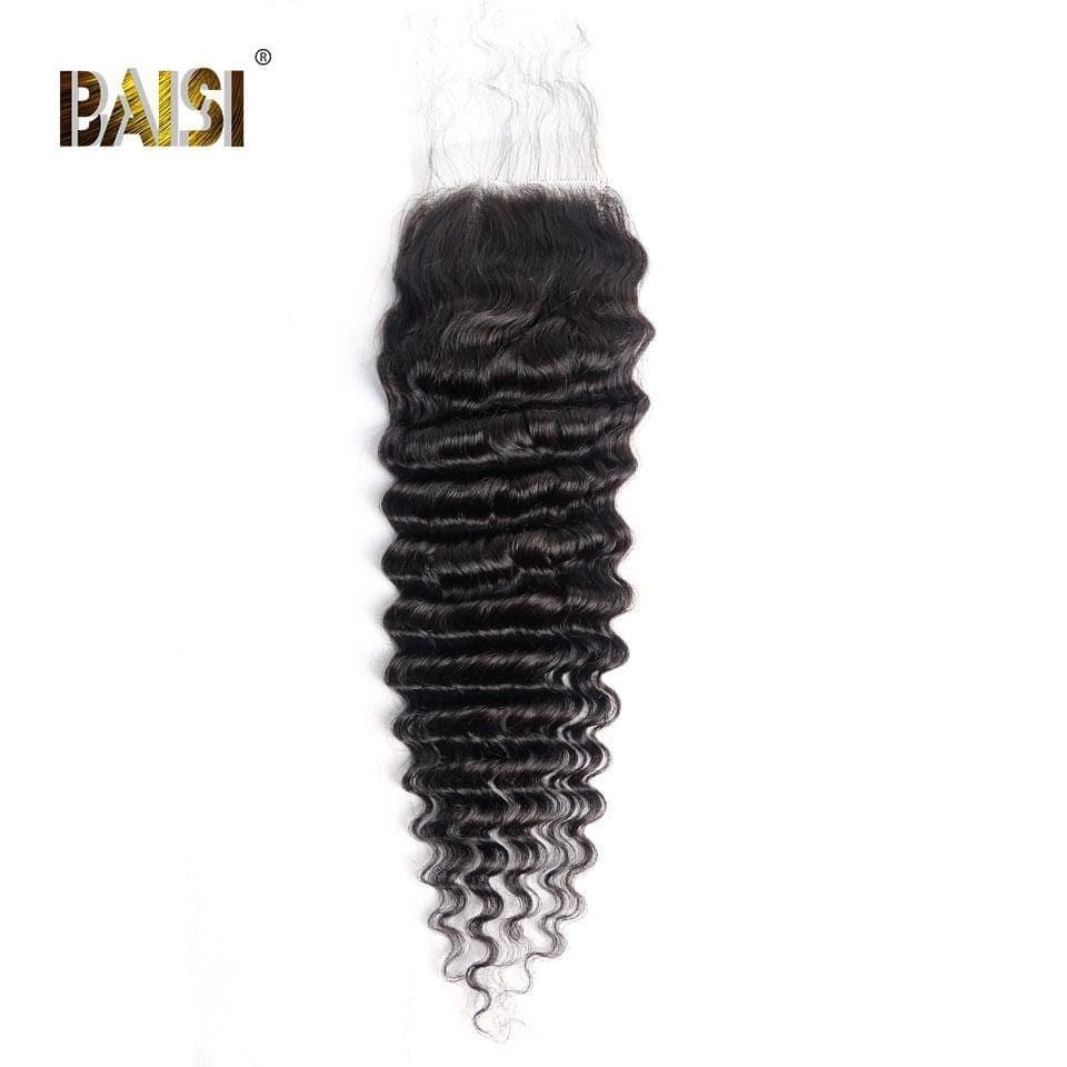 BAISI Hd Cierre De Encaje 4x4 Flaco Invisible