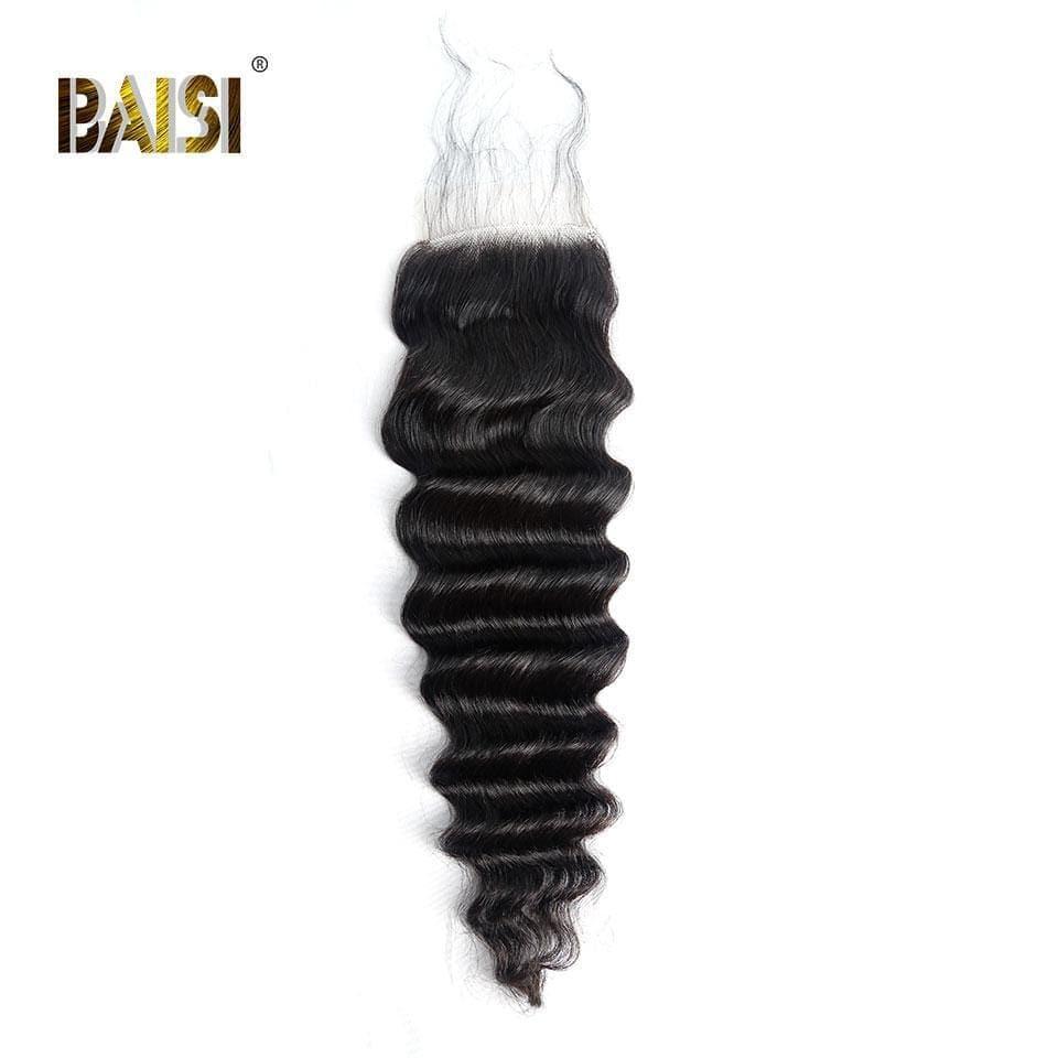 BAISI Hd Cierre De Encaje 4x4 Flaco Invisible