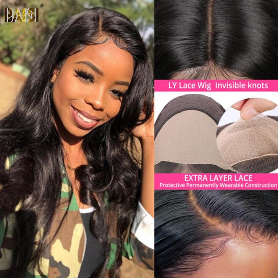 Frontal Dentelle Perruque En Dentelle Indétectable Invisible Supérieure Cheveux Vierges 13X4 Sans Colles