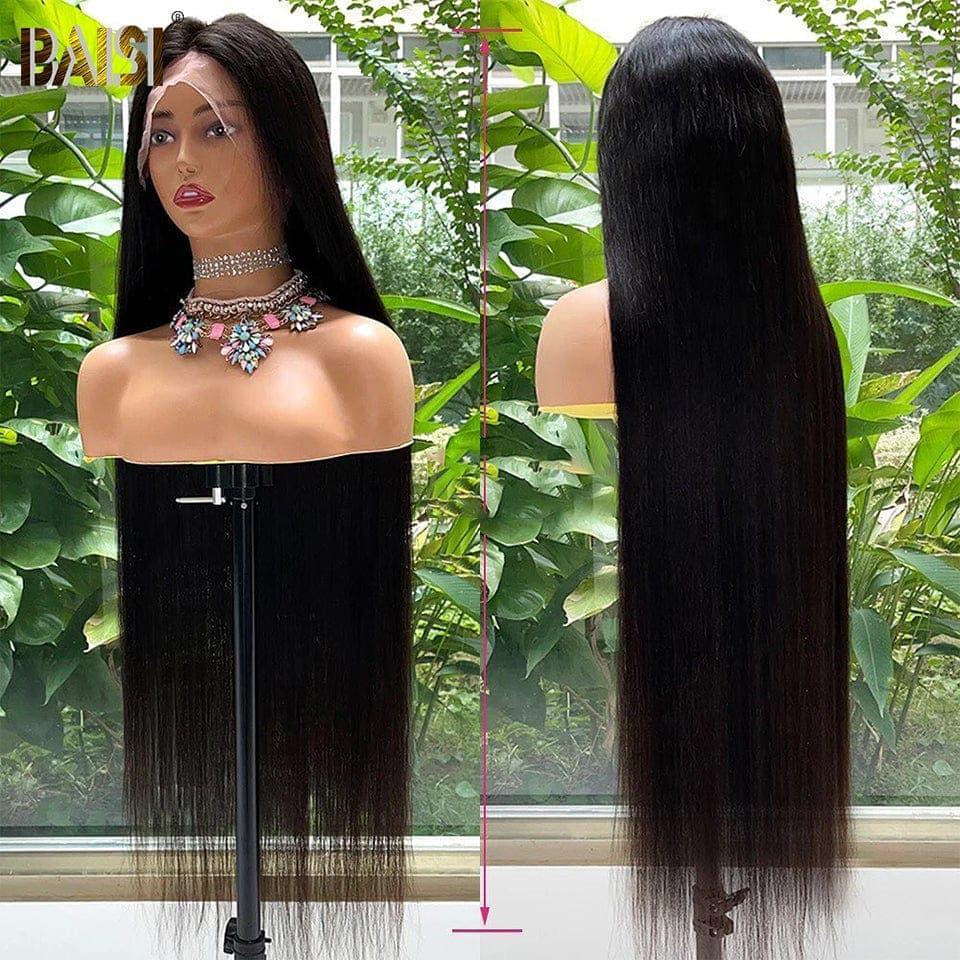 BAISI PERRUQUE LONGUE LISSE PERSONNALISÉE 250% DENSITÉ 40 POUCES