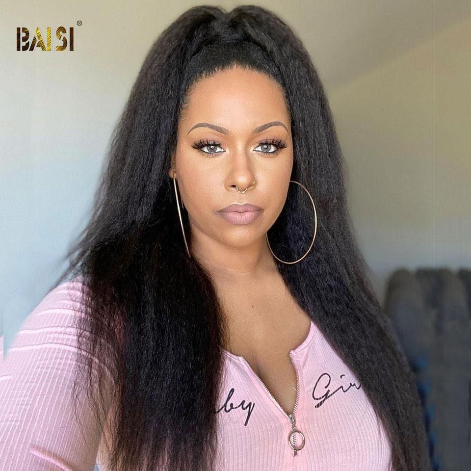 Tejido BAISI 10A con cierre/frontal en gran venta Kinky Straight