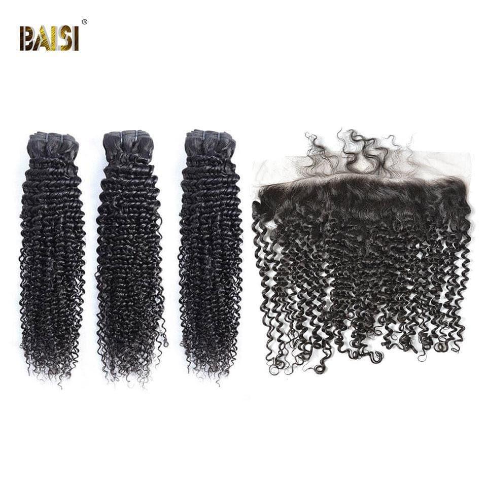 BAISI 10A Tecido Com Fecho/Frontal Em Grande Venda Encaracolado