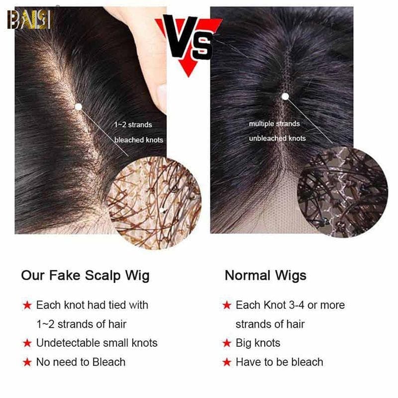 Frontal Dentelle Perruque En Dentelle Indétectable Invisible Supérieure Cheveux Vierges 13X4 Sans Colles