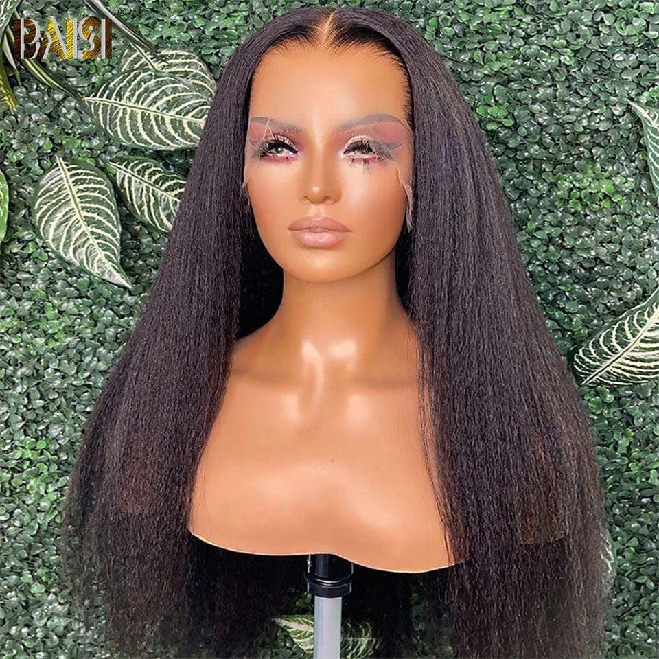 BAISI HAIR DE Kaufen Sie 5 Stück Fabrikpreis 13 x 6 Lace Frontal Kinky Straight Wig in 100% Rohhaar