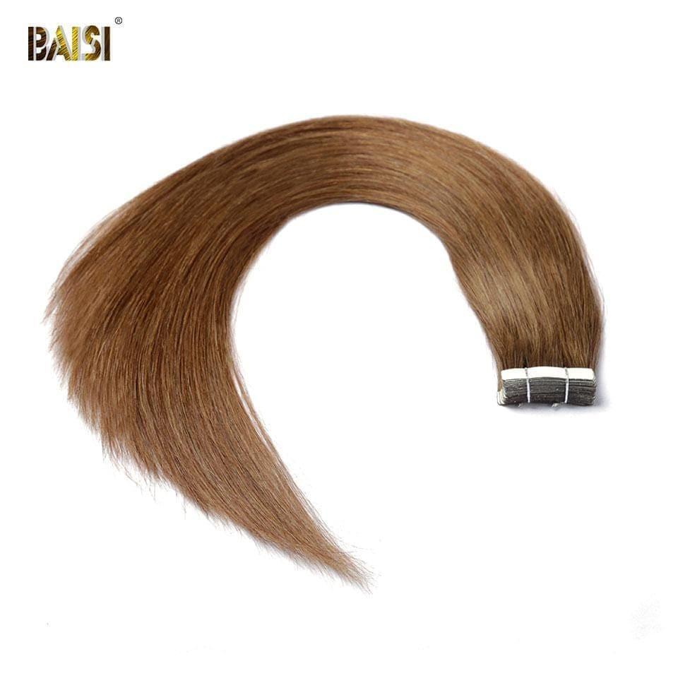 BAISI TAPE HAIR #8 en cabello 100% humano 20 piezas y 100G por lote