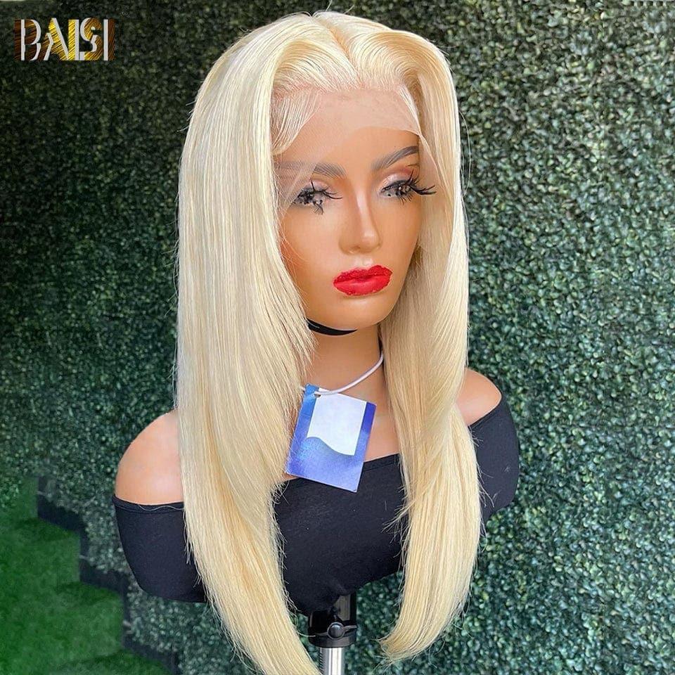 BAISI Achetez 2 perruques minimum au prix d'usine fournisseur 13x4 Frontal Perruque Bob Lisse En Blonde #613 Coupe Carrée En 100% Vrais Cheveux Humains (Pas Besoin De Code)