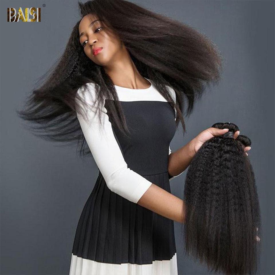 BAISI 10A Tissage Cheveux Vierges Kinky Straight