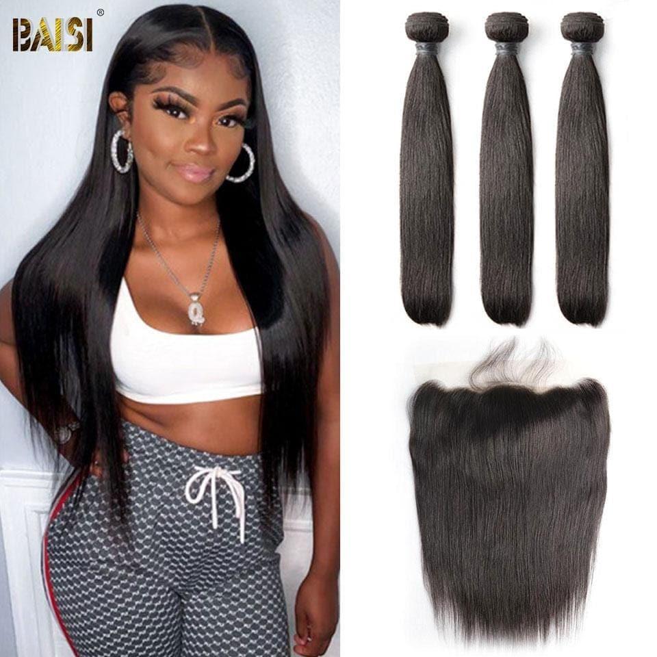 Tecido BAISI 10A com fecho/frontal em grande venda lisa