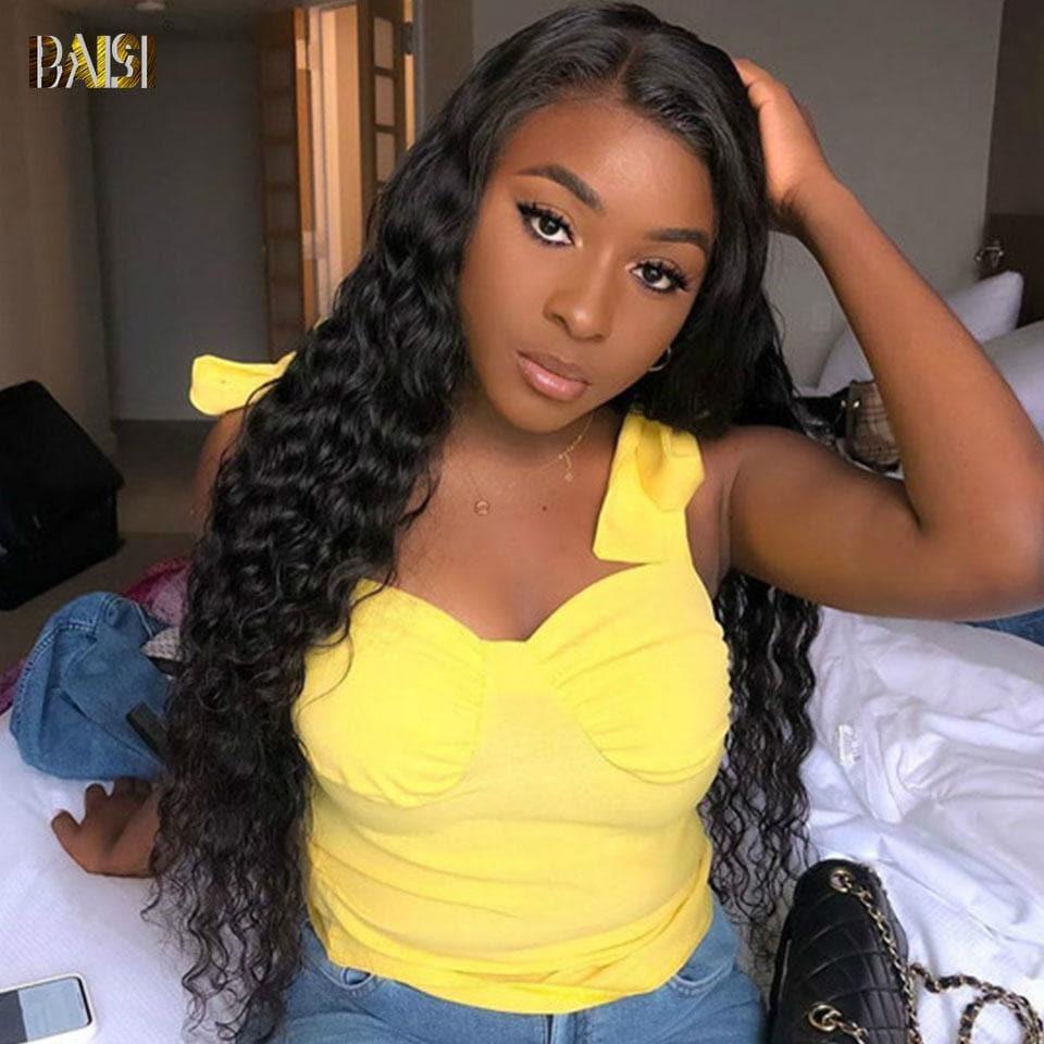 BAISI 10A Tissage Avec Closure/Frontal En Grand Solde Deep Wave