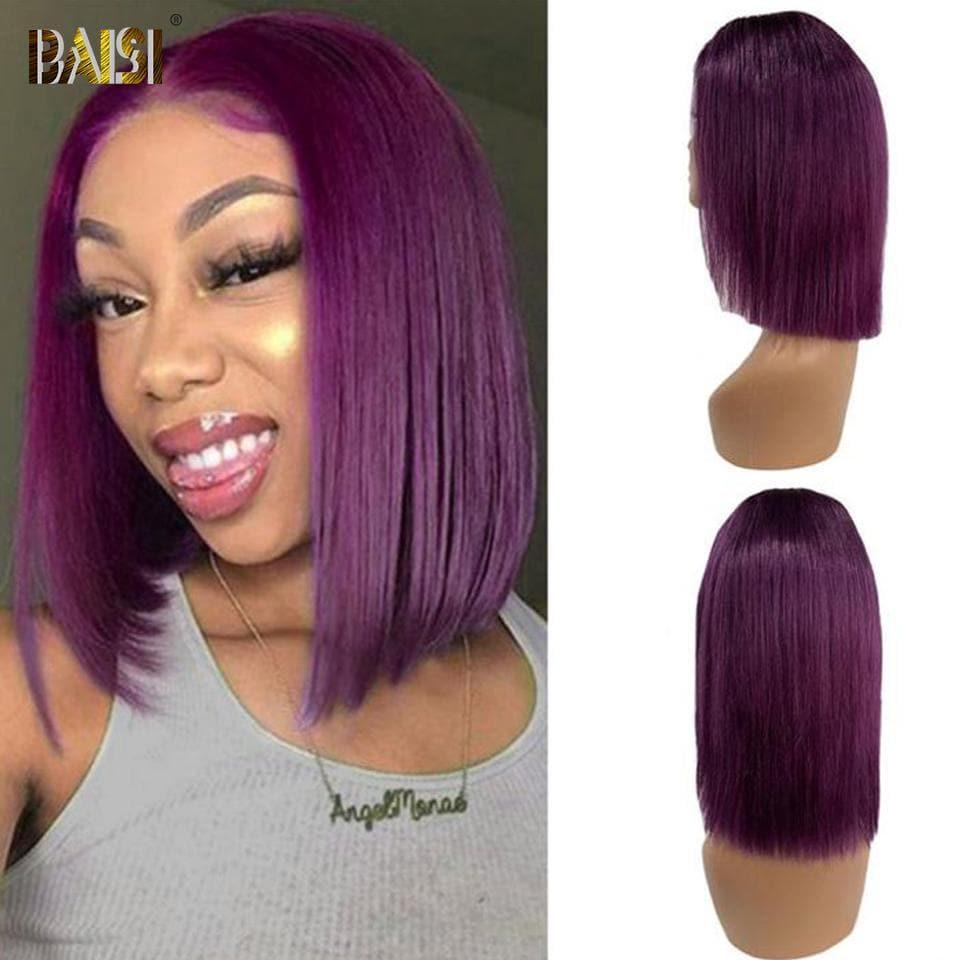 Parrucca quadrata colorata personalizzata 100% capelli umani BAISI