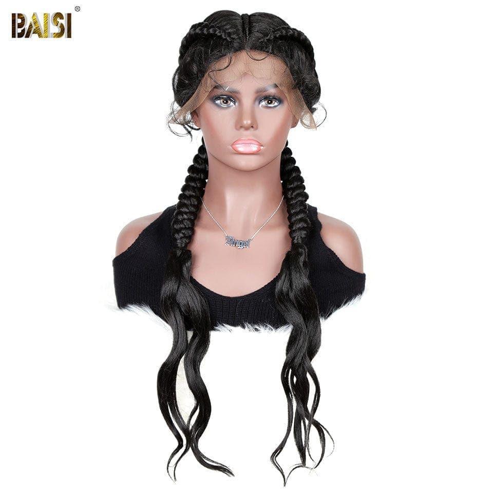BAISI Lot De 3 Perruques de Natte Abordable 266 Euro En 100% Cheveux Synthetique