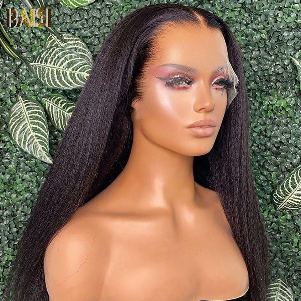 BAISI HAIR DE Kaufen Sie 5 Stück Fabrikpreis 13 x 6 Lace Frontal Kinky Straight Wig in 100% Rohhaar