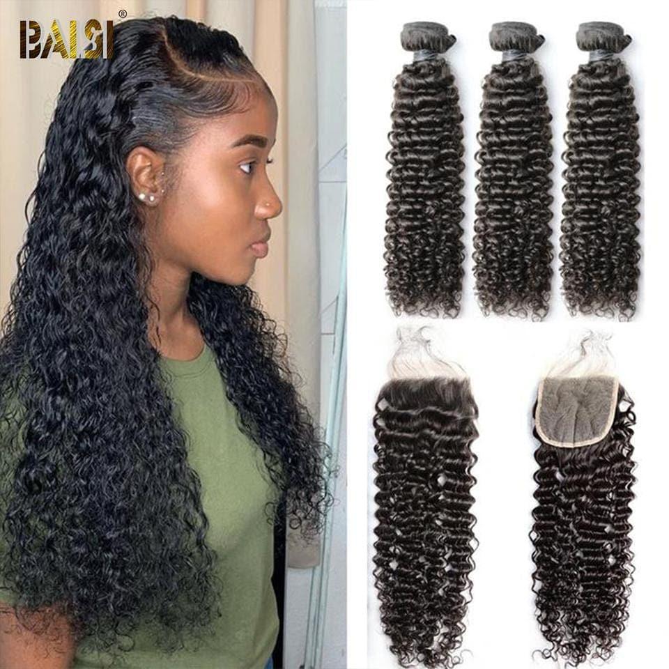 BAISI Três bolas de tecelagem com fecho na promoção Black Friday de 20 a 28 polegadas