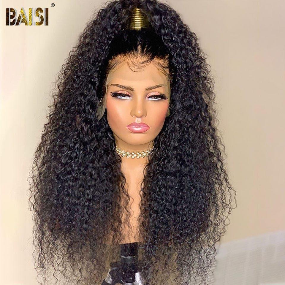 BAISI Achetez 2 perruques minimum au prix d'usine fournisseur en France TVA 0€ 48H arrivé 13x6 Lace Frontal Perruque Curly en 100% Raw Hair