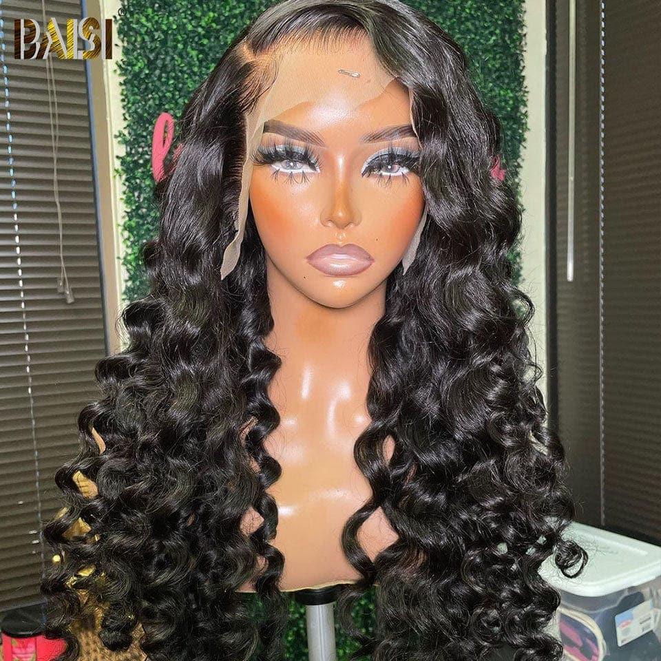 BAISI Achetez 2 perruques minimum au prix d'usine fournisseur 13x6 Lace Frontal Perruque Natural Wave en 100% Raw Hair