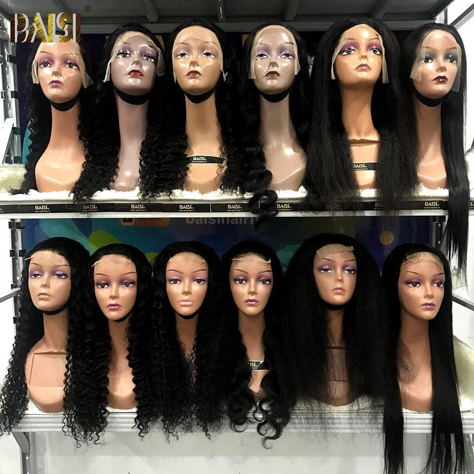 BAISI Vendita all'ingrosso 1 parrucca 100€ Lotto di 12 parrucche lunghe 24 pollici 1577€ In 100% capelli umani 12A FR38