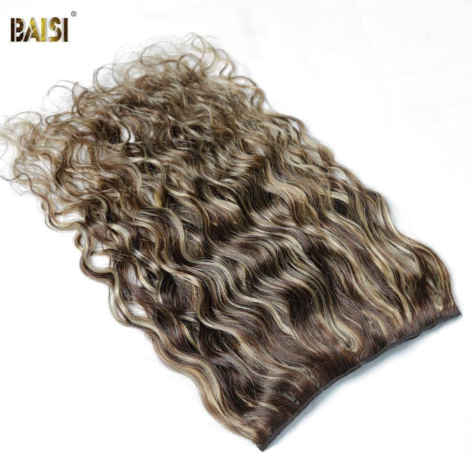 BAISI F#4-#27 Body Wave Clip In Haarverlängerungen 100 % Echthaar 8 Stück und 120 g pro Los