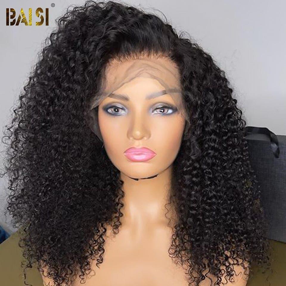 BAISI 13x4 Lace Frontal Perruque Afro Curl 20 pouce 199€ Vietnam Hair 300% densité en 100% Vrais Cheveux Humains