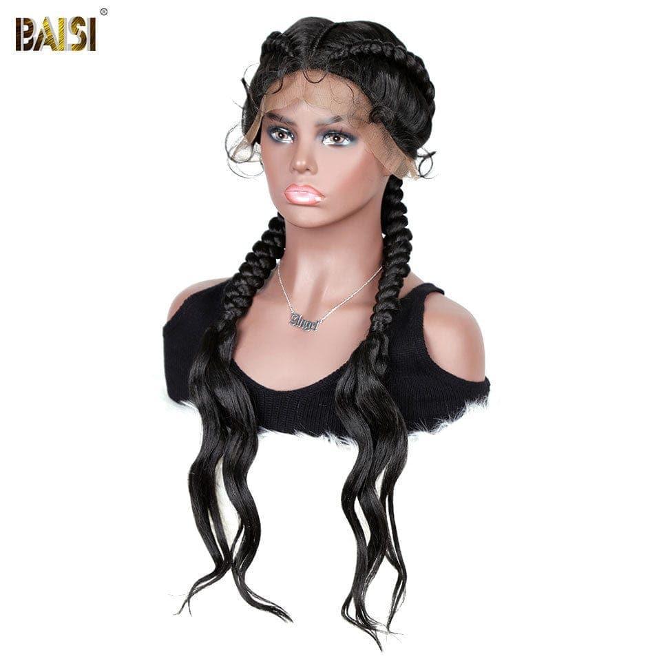 BAISI Lot De 5 Perruques de Natte Abordable 374 Euro En 100% Cheveux Synthetique