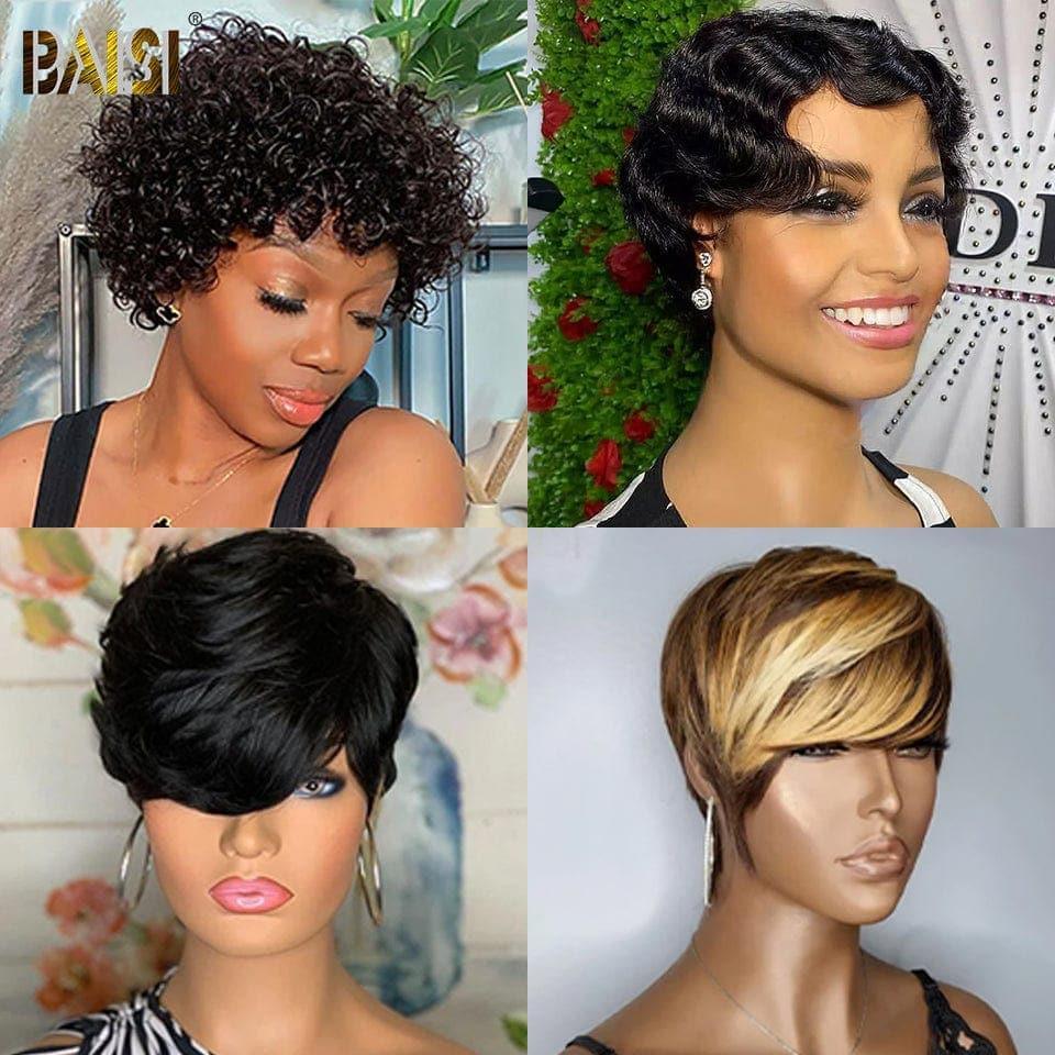 BAISI vente flash 10 perruques en 100% vrais cheveux humains 875 euro (pas besoin de code)