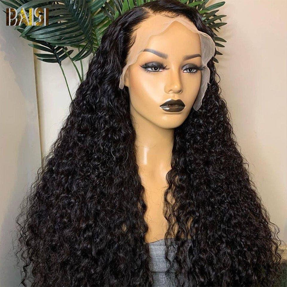 BAISI Achetez 2 perruques minimum au prix d'usine fournisseur 13x6 Lace Frontal Perruque Water Wave en 100% Raw Hair