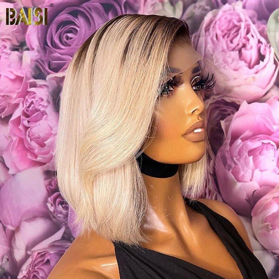 BAISI HAIR FR 4X4 closure wig in Brown Blonde #4#613