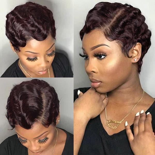 BAISI Wigs 100% Human Hair Machine Made