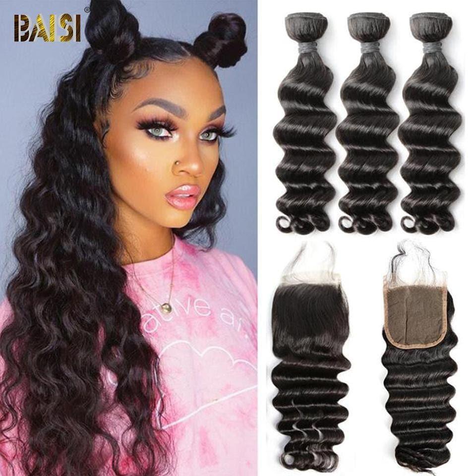 BAISI Três bolas de tecelagem com fecho na promoção Black Friday de 20 a 28 polegadas