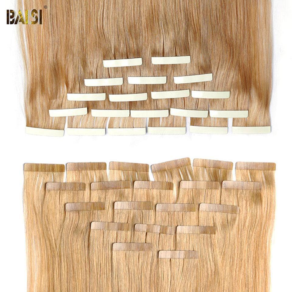 BAISI TAPE HAIR #27 In 100% Human Hair 20 Pieces and 100G Per Lot