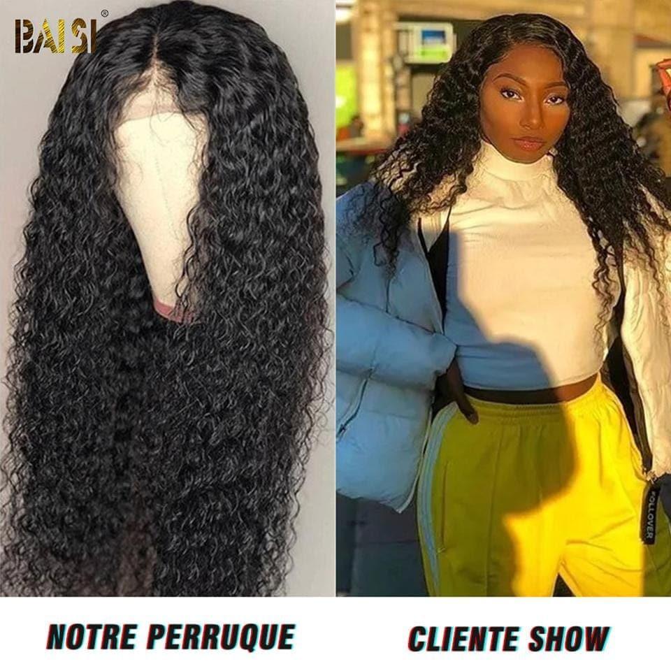 BAISI PerruqueTop Modèle Perruque Curly NOIR Avec Lace Frontal 22 pouces +1 FER gratuite 149€