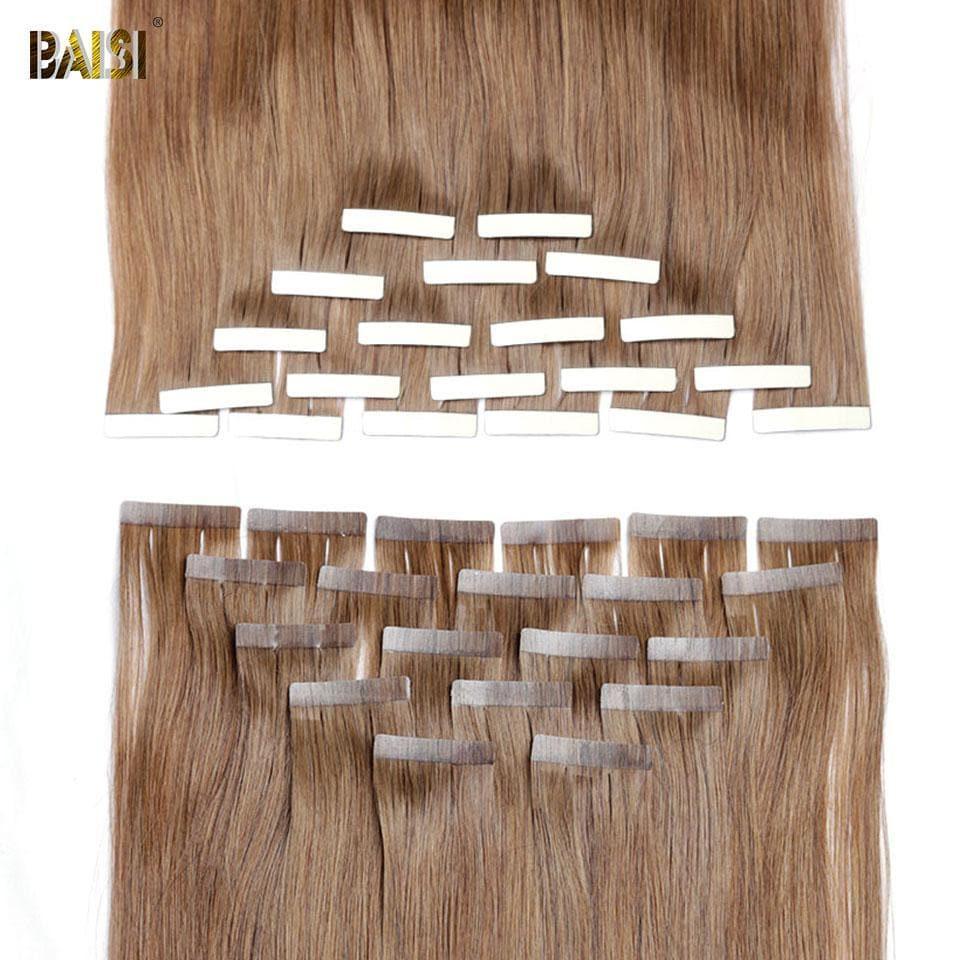 BAISI TAPE HAIR #8 en cabello 100% humano 20 piezas y 100G por lote