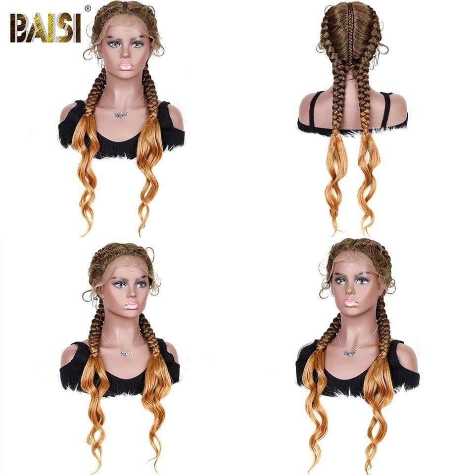 BAISI Buy at least 2 wigs at factory supplier price Braided Wigs Long Synthetic Natural Braid (No Code Needed)