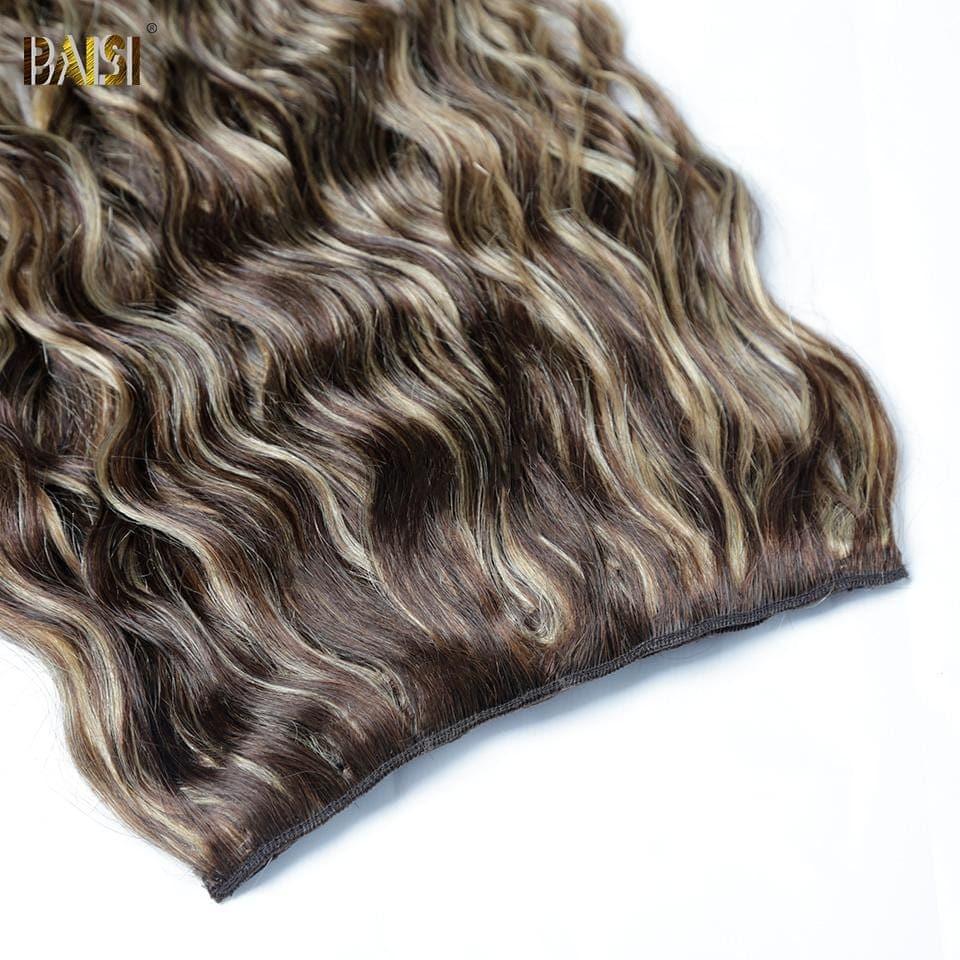 BAISI F#4-#27 Body Wave Clip In Haarverlängerungen 100 % Echthaar 8 Stück und 120 g pro Los