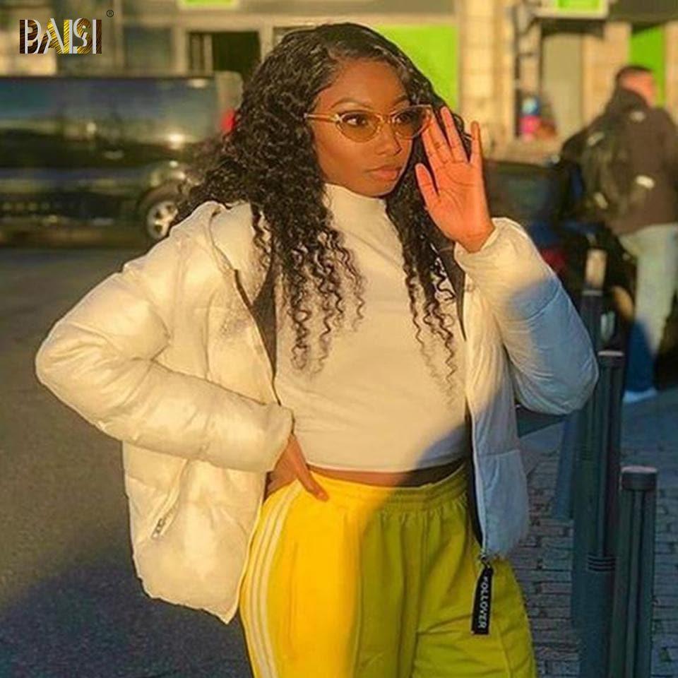 BAISI PerruqueTop Modèle Perruque Curly NOIR Avec Lace Frontal 22 pouces +1 FER gratuite 149€