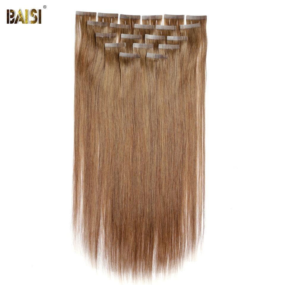 BAISI TAPE HAIR #8 en cabello 100% humano 20 piezas y 100G por lote